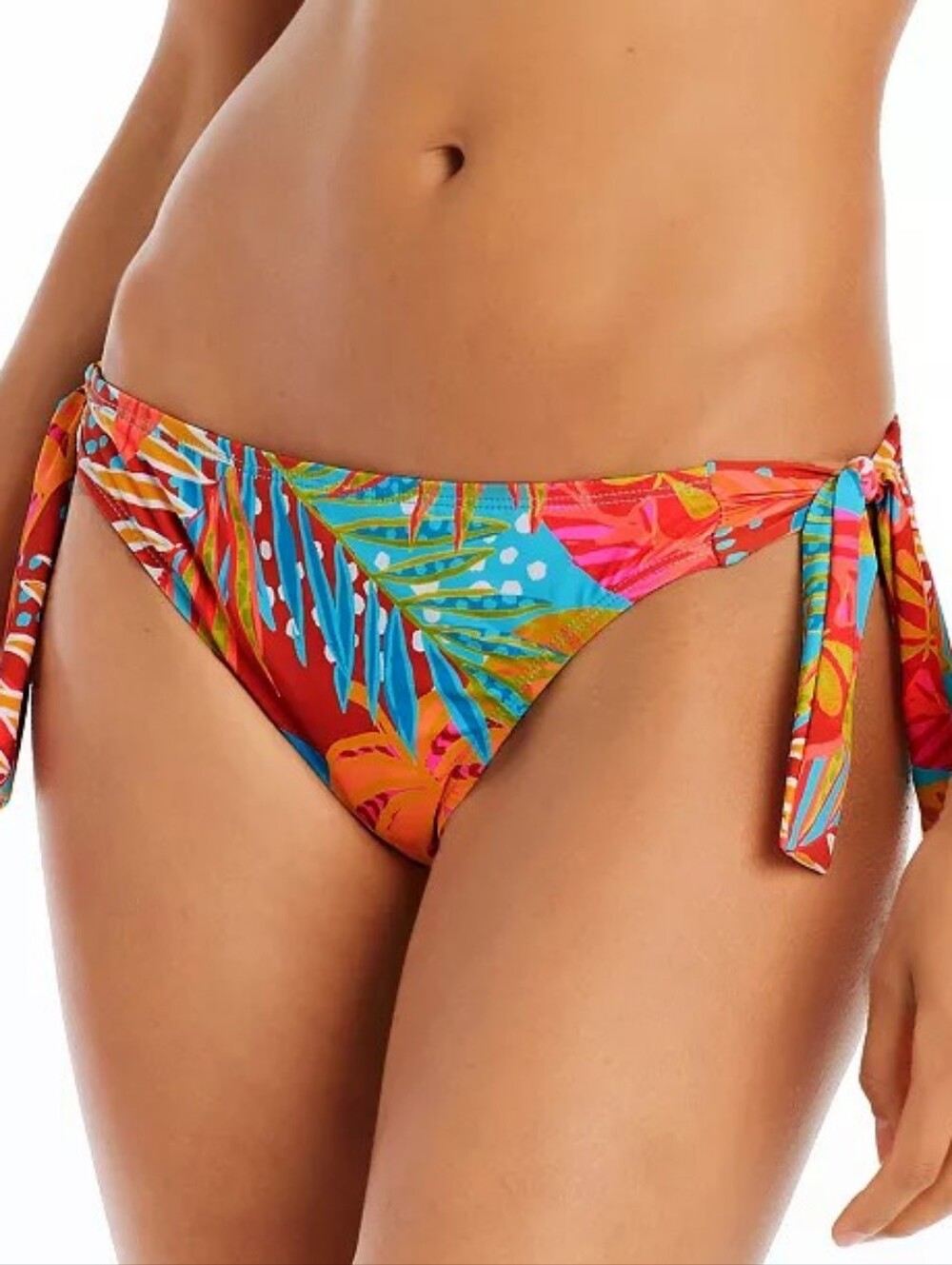 Bleu Rod Beattie The Heat Is On Tie-Side Tropical Hipster Bikini Bottoms 8
